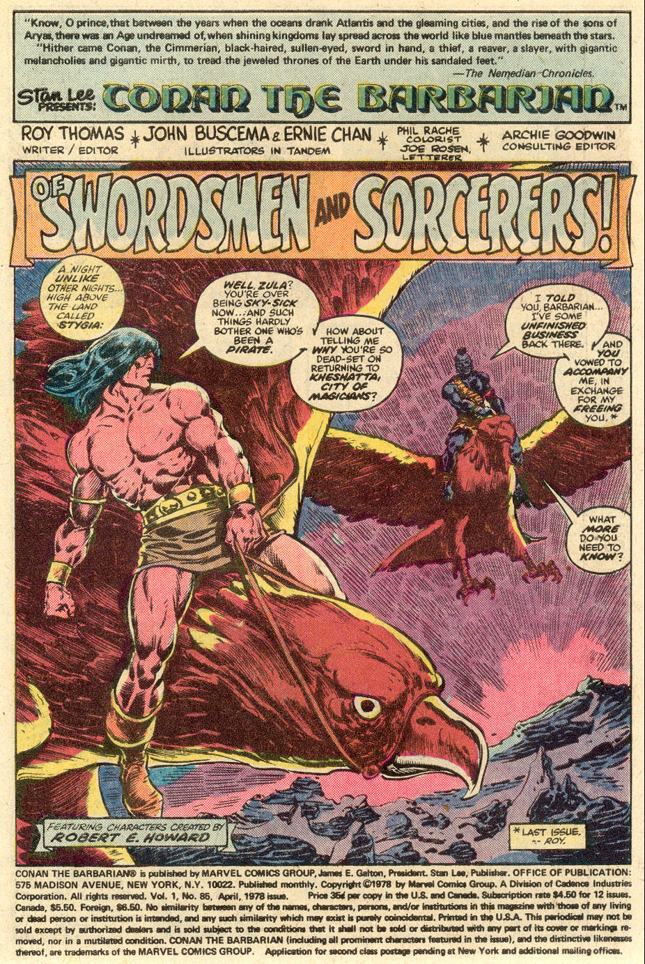 Read online Conan the Barbarian (1970) comic -  Issue #85 - 2