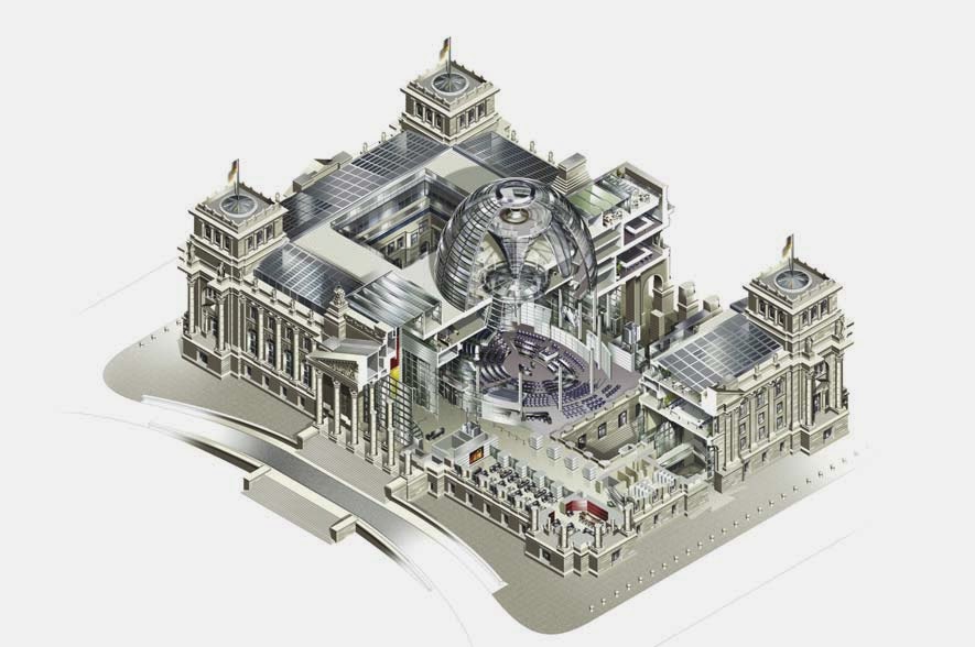 Здание фото схема. Рейхстаг Архитектор. План Рейхстага. Рейхстаг сверху сбоку. Рейхстаг проект Норман Фостер чертежи.