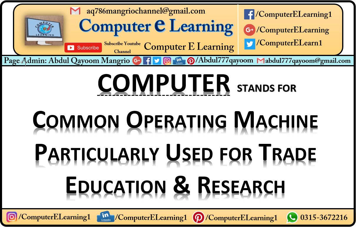 Computer ELearning IT