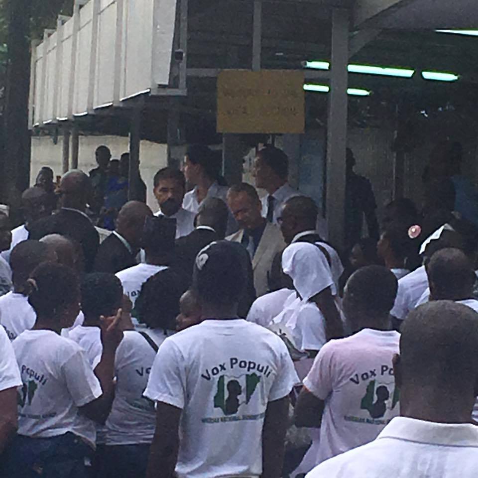 Nigerians Storm German Embassy In Lagos In Protest Against President