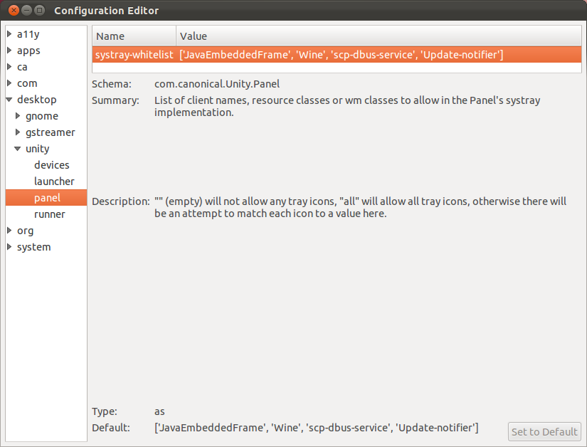 Values here. Установка AFTERLOGIC Webmail Ubuntu. How add Panel Ubuntu in activities. Dbus-Launch language. Enforce-whitelist.