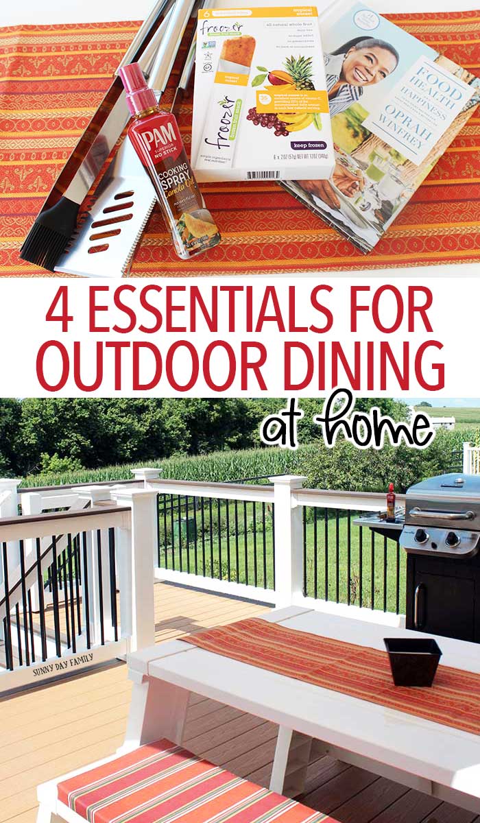4 Essentials for Easy Outdoor Dining at Home Sunny Day Family