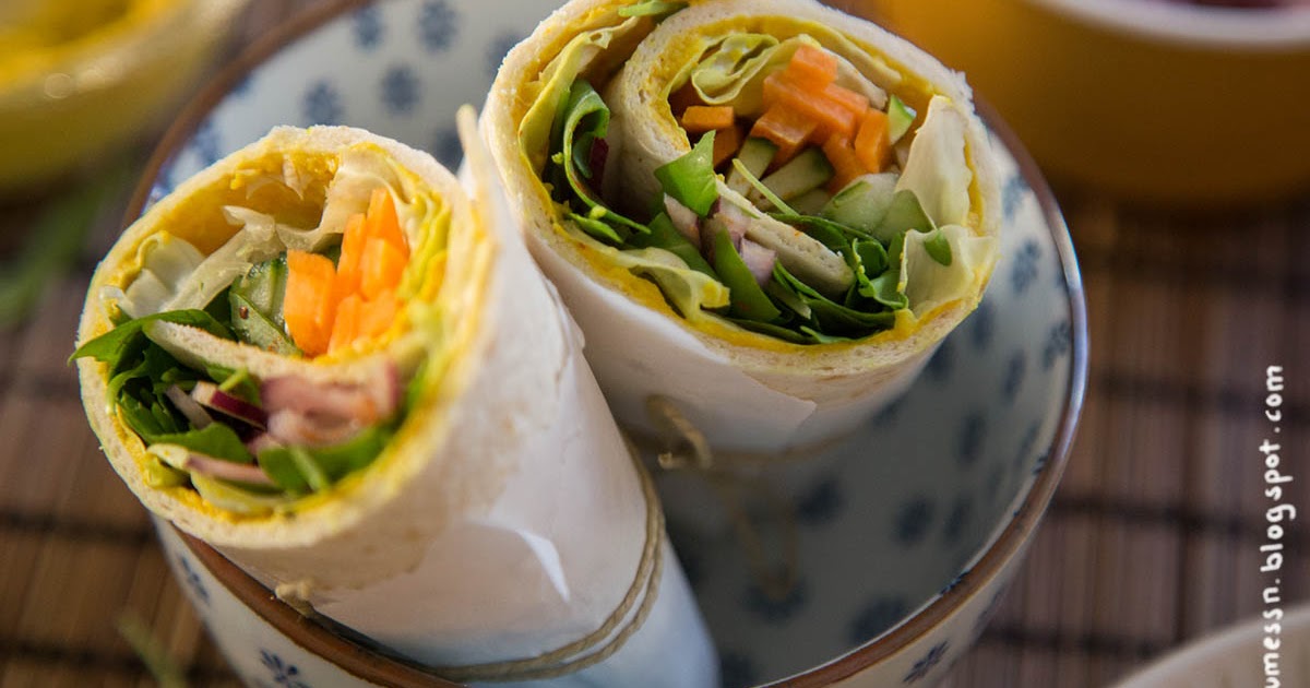 Wos zum Essn Easy Veggie To Go Wraps mit CurryHummus