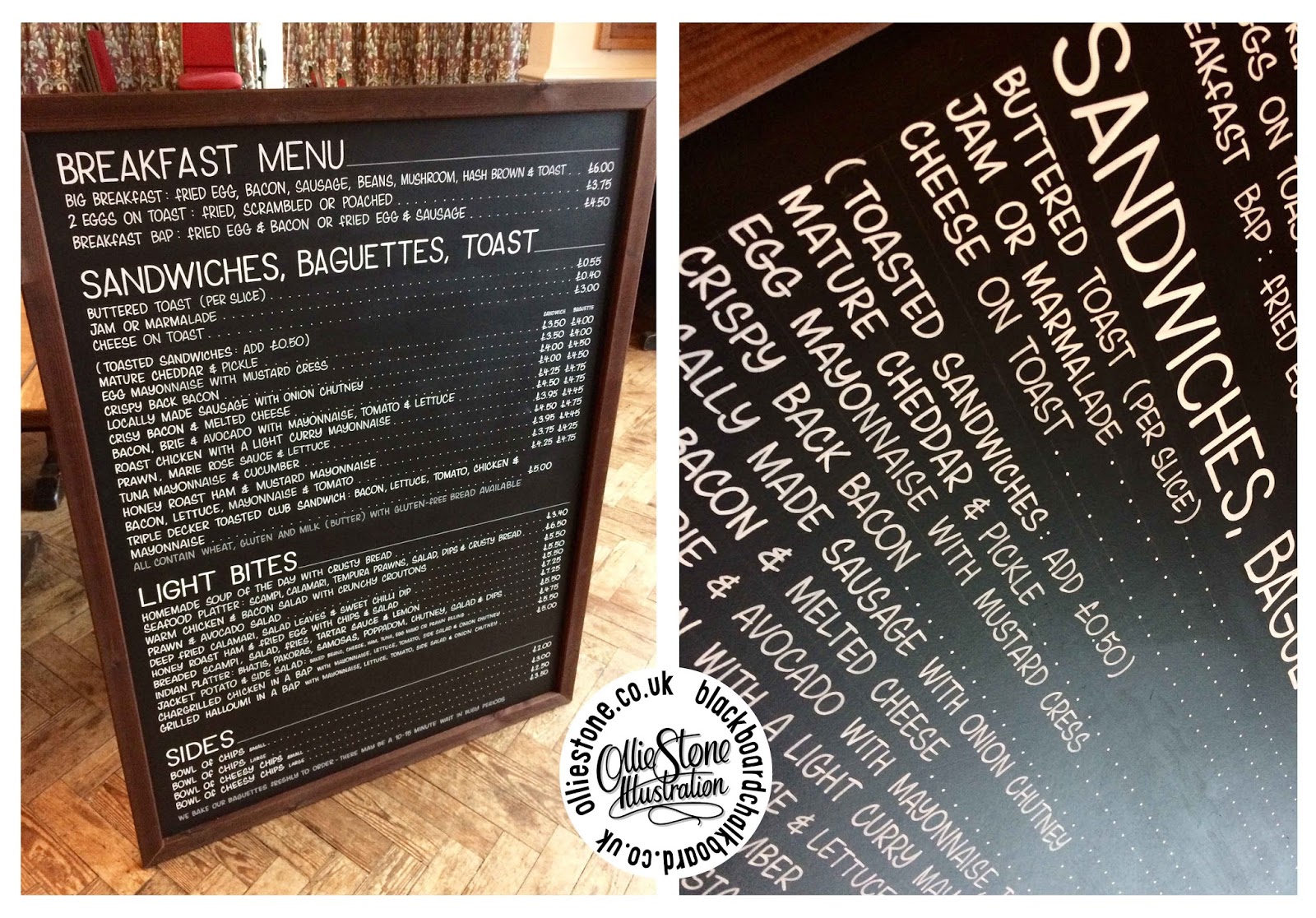 Chalkboard Sign Writer By Ollie Stone
