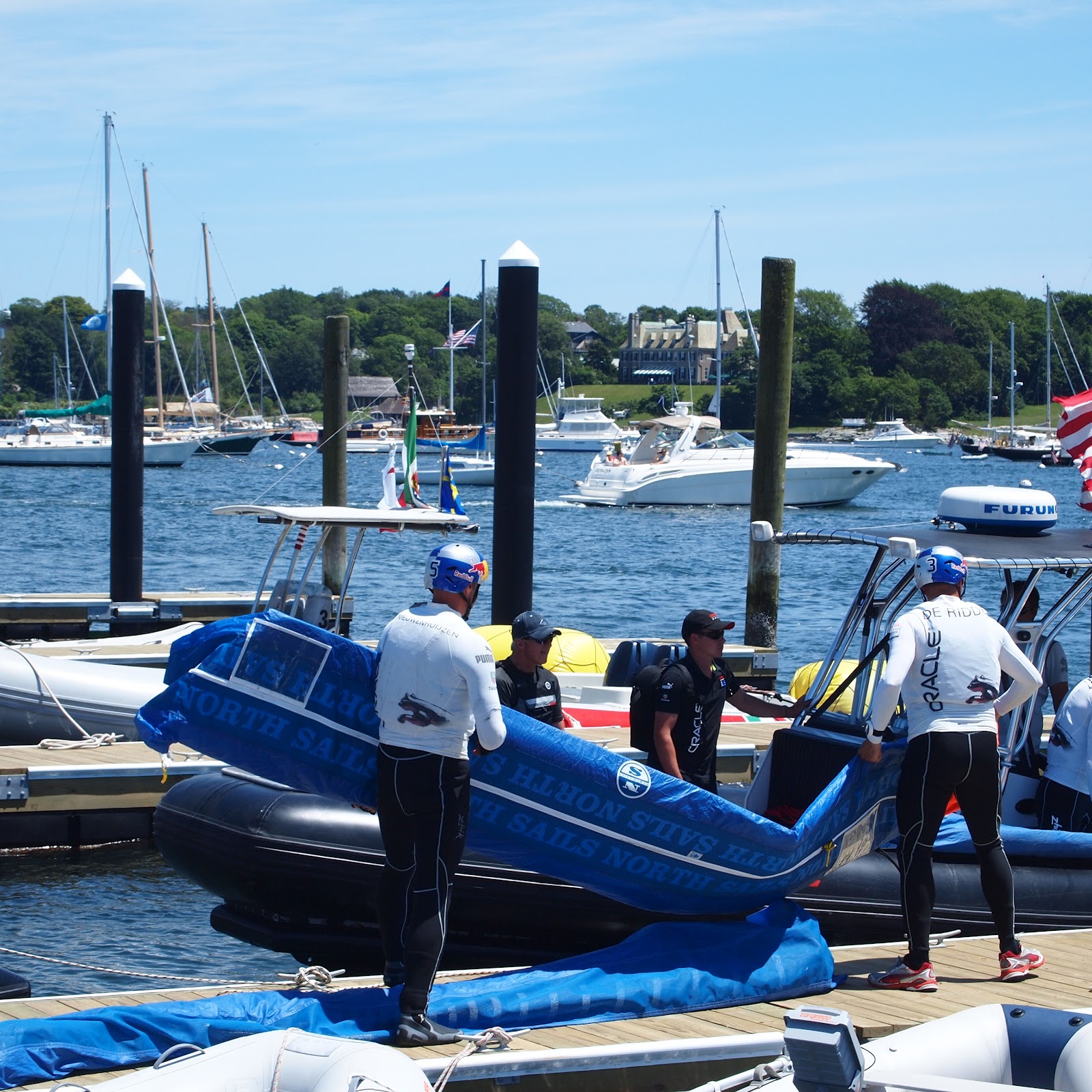 12 Meter Charters Sailing in Newport, RI Team Oracle Gets Ready for