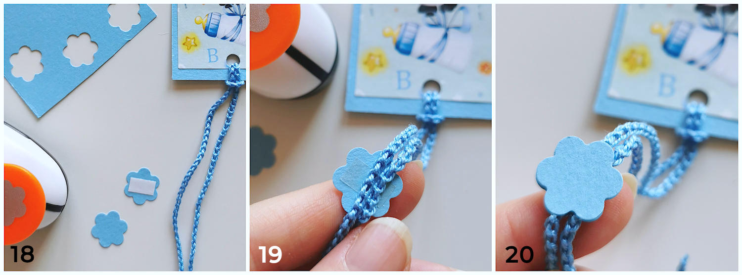 how to make a bookmark flower punch decoration