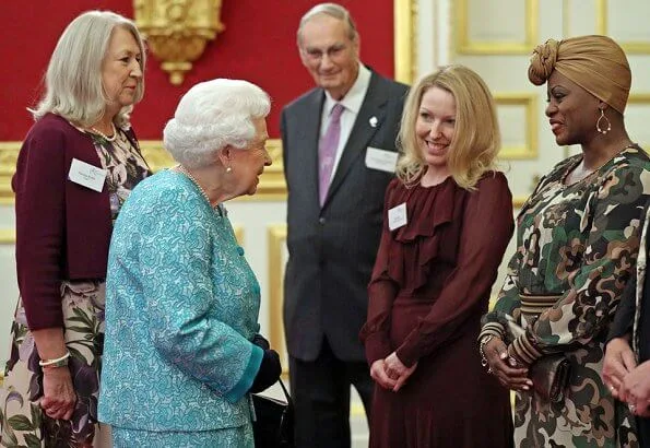 Queen Elizabeth II, as Patron of Cruse Bereavement Care, attended a reception held at St James's Palace in London