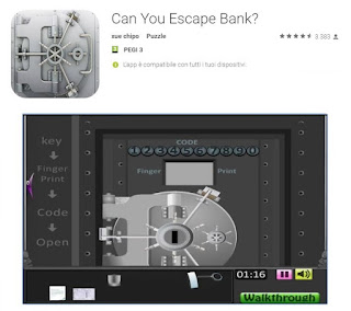 Soluzioni Can You Escape Bank? livello 1