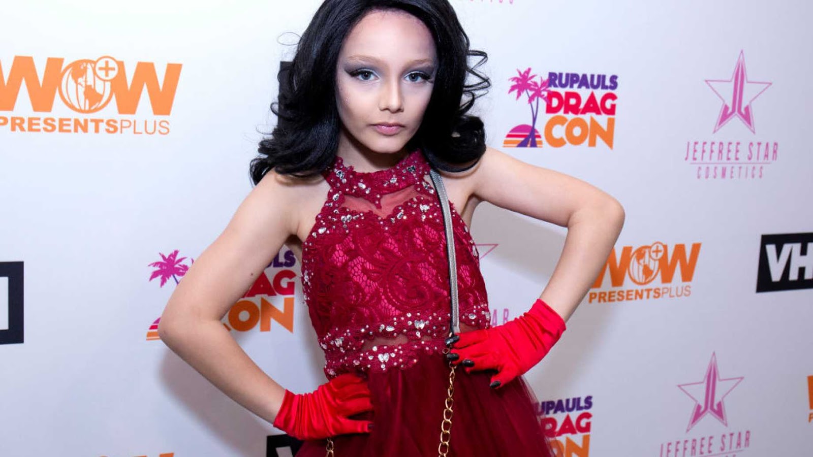 10-Year-Old Child Drag Star Photographed Posing with 