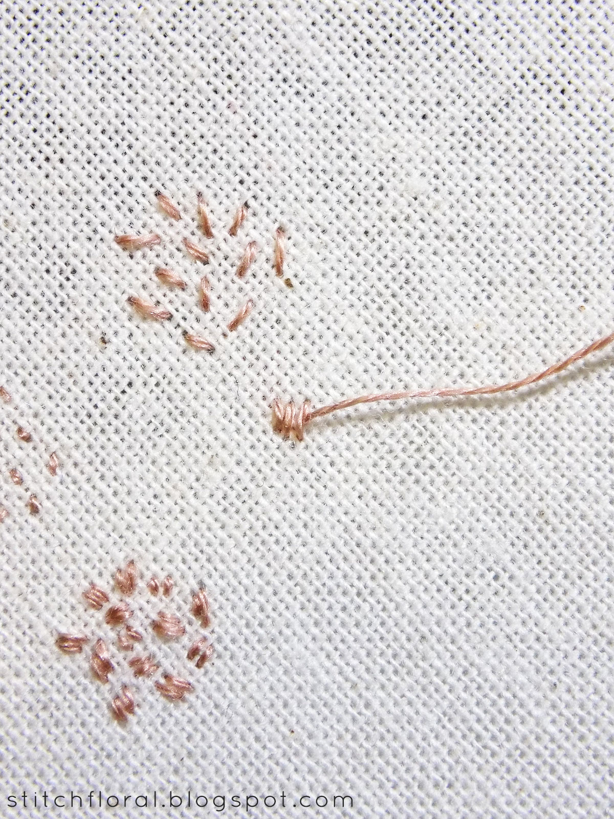 Learn how to seed stitch and how to shade with seeding Stitch Floral