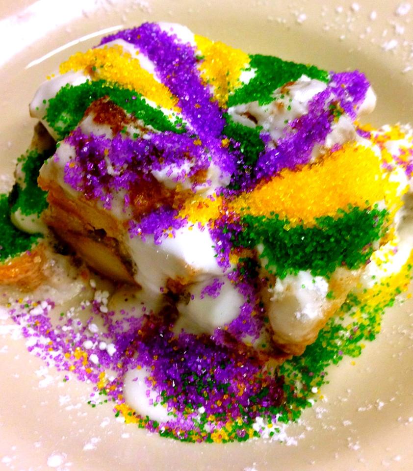 Cajun Delights King Cake Bread Pudding + More Mardi Gras Faves