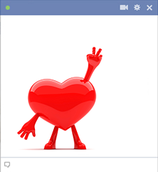 Peaceful heart for Facebook