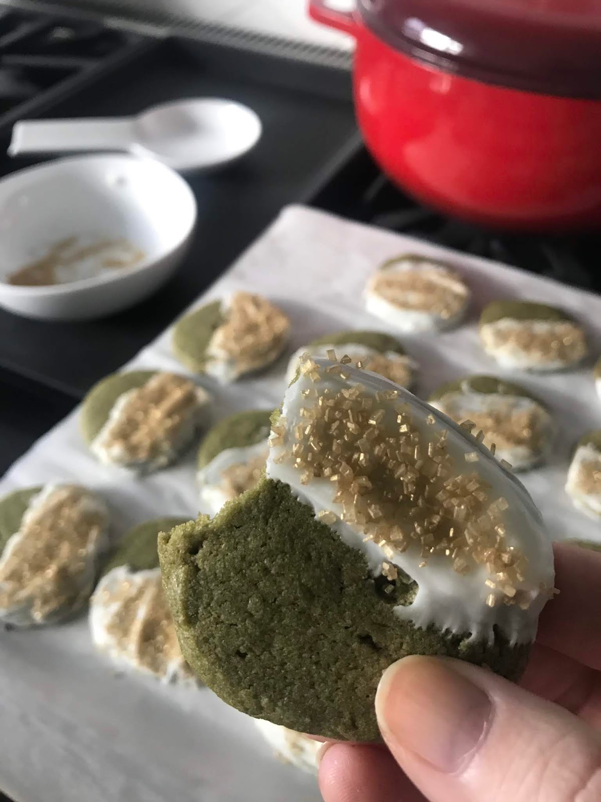 matcha green tea cookies / WHAT JEN DOES
