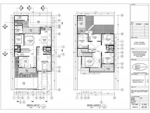10 Desain Denah Rumah Minimalis 2 Lantai Terbaik | Desain ...