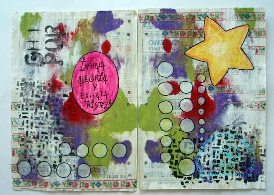 http://dorcasyalgomas.blogspot.com.es/2016/06/art-journal-inhala-alegria.html