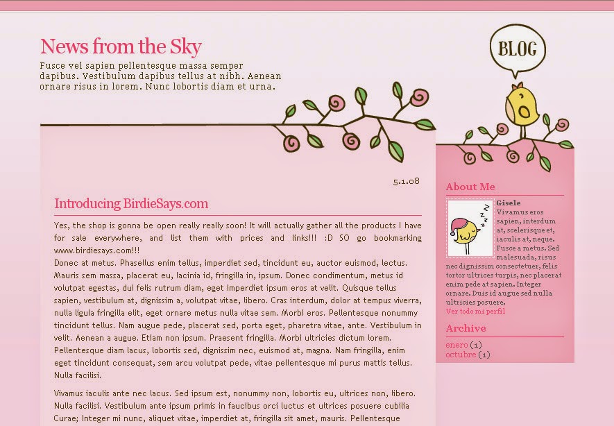 El arte de las cosas nimias: Diseña tu blog: Qué estructura debe tener ...