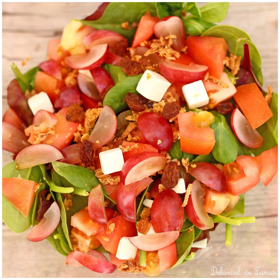 Foto: Ensalada de vinagreta de uvas