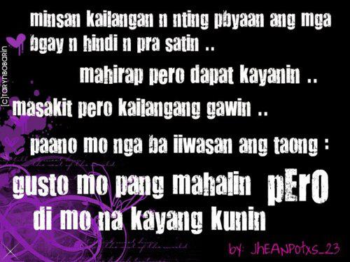Tagalog Letting Go Quotes Images