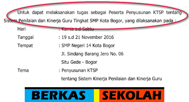Contoh Surat Kiprah Penerima Penyusunan Kurikulum Ktsp ...