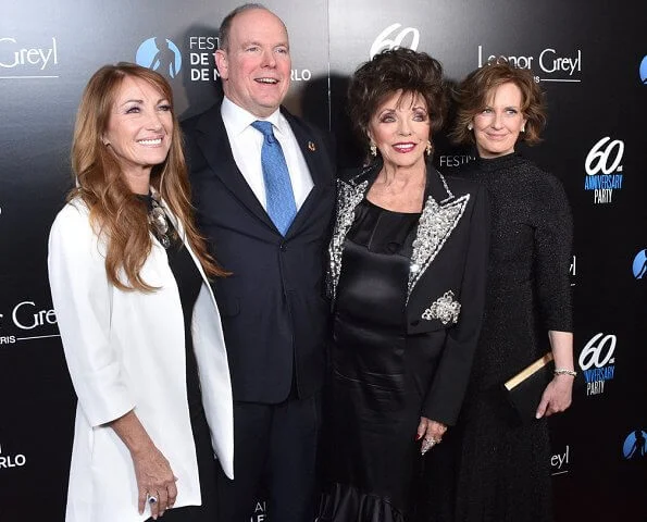 Prince Albert's daughter, Jazmin Grace Grimaldi. Jane Seymour, Joan Collins and Anne Sweeney. Princess Charlene of Monaco