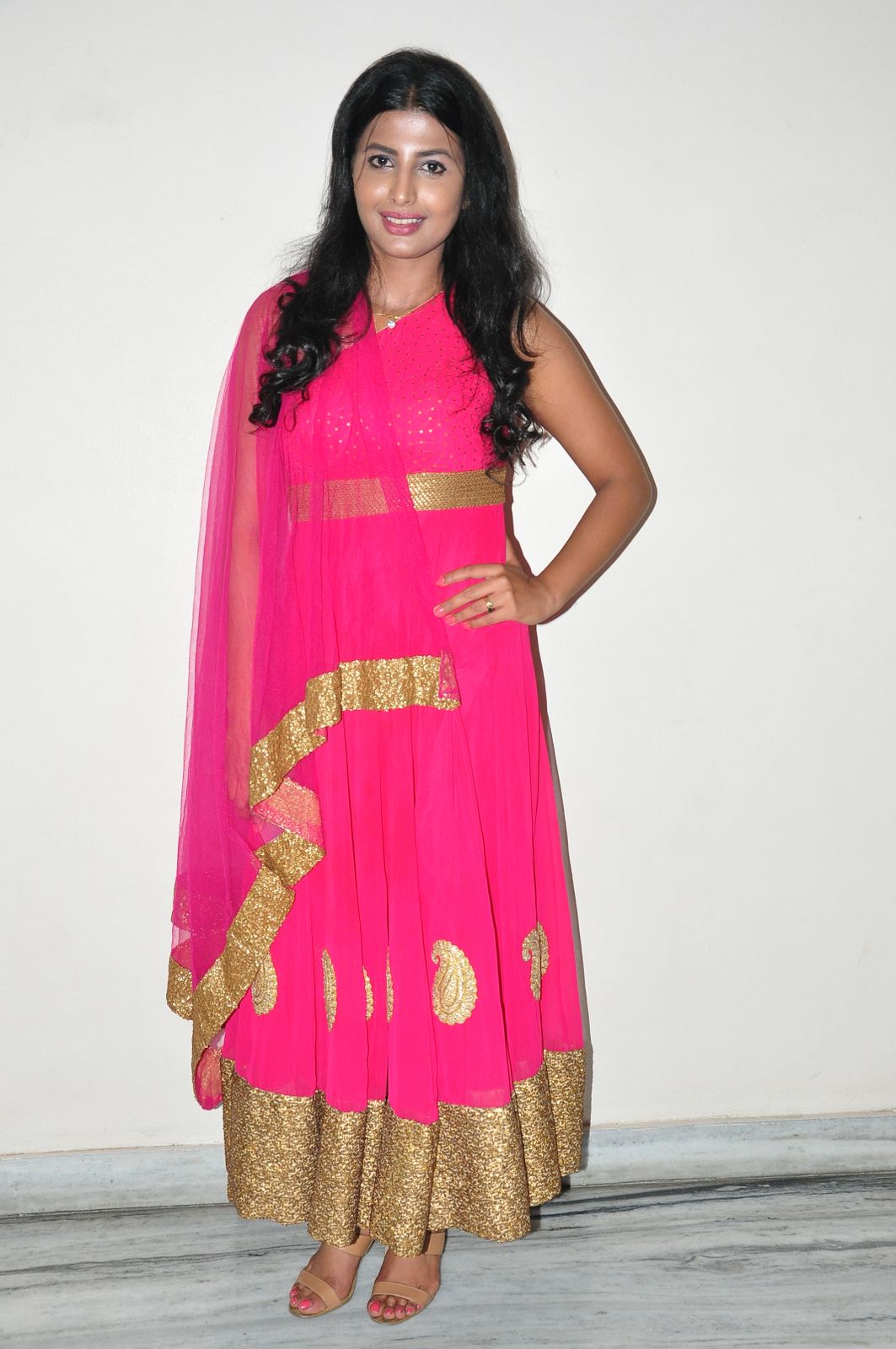 Rajshri Ponnappa Hot Photos In Pink Dress