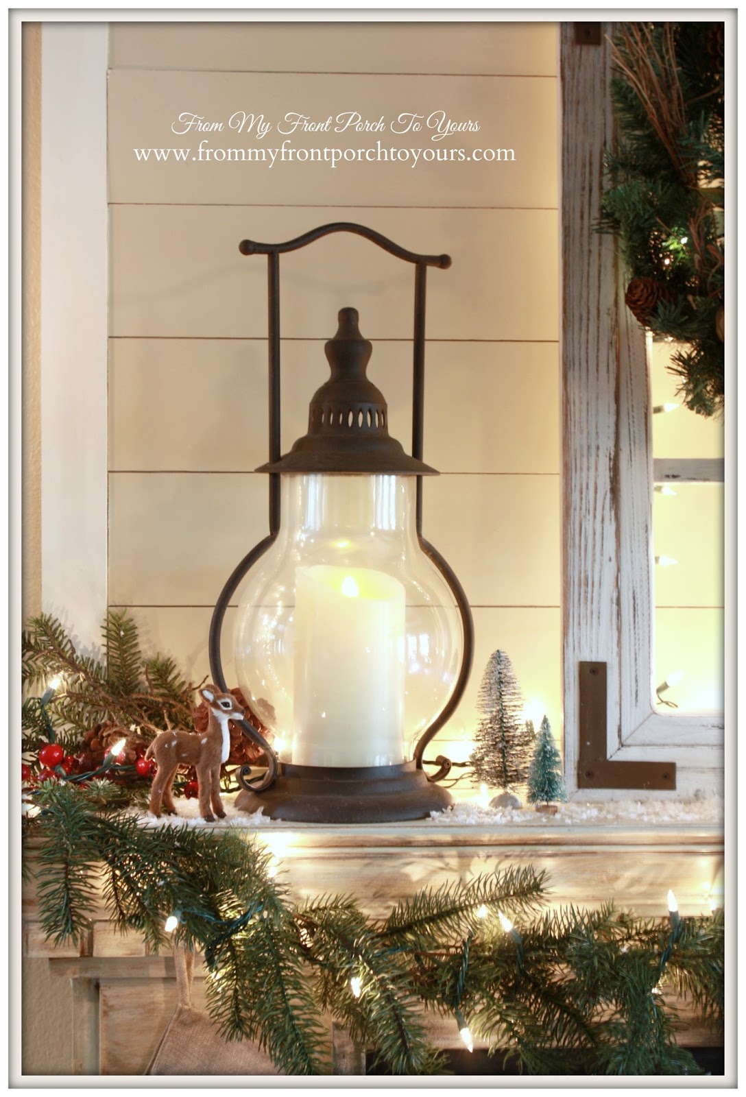 From My Front Porch To Yours Cozy Farmhouse Christmas Mantel