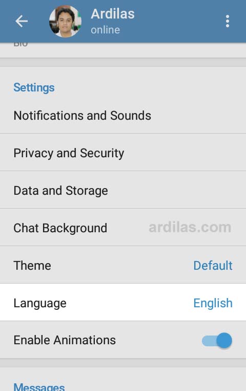 Telegram Indonesia Cara Mengatur Ke Bahasa Indonesia