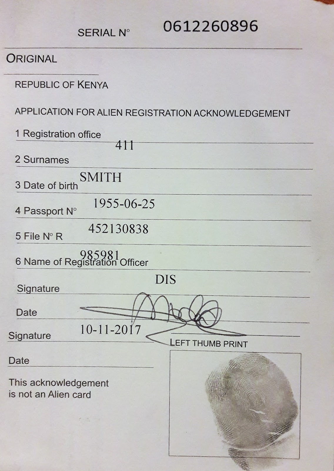 Id Waiting Card Kenya