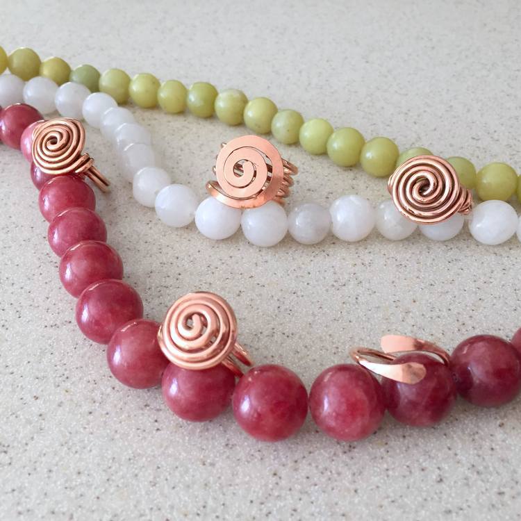 Lisa Yang Jewelry Dapping a Domed Spiral Wire Ring Free Tutorial