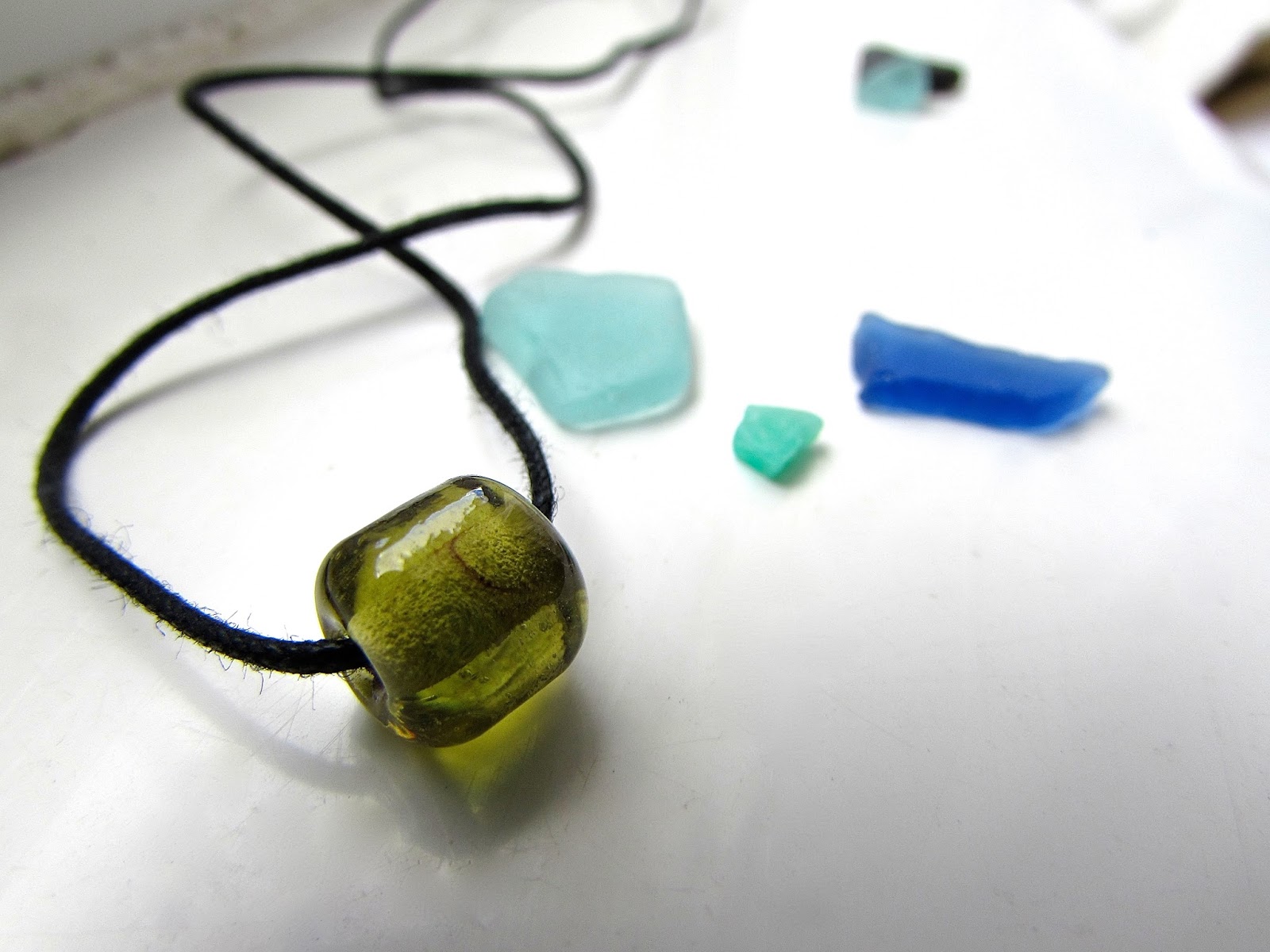 Sea Glass and Spindles Recycled Sea Glass Beads