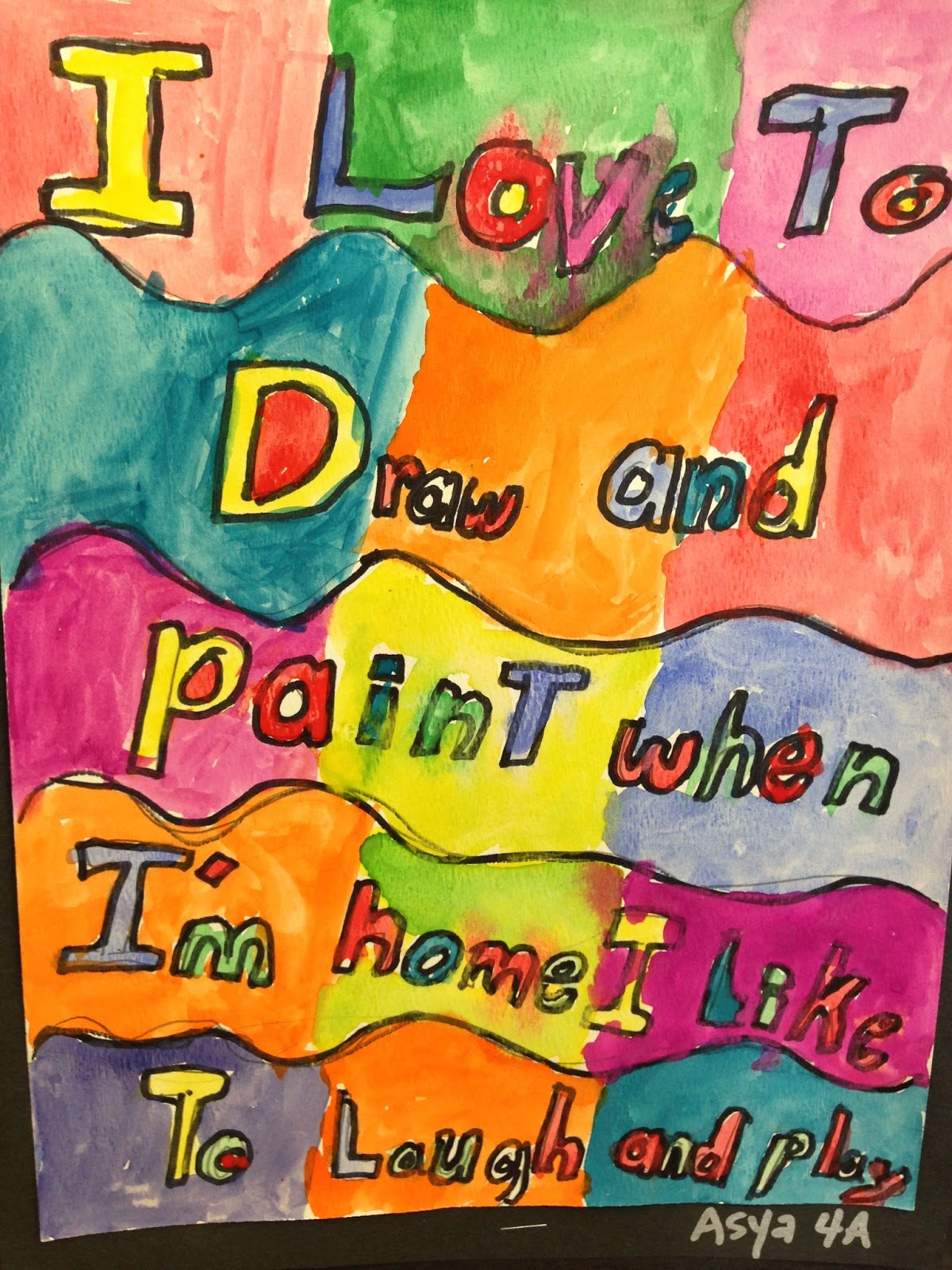 Adventures in The Art Room Haiku Poetry Paintings