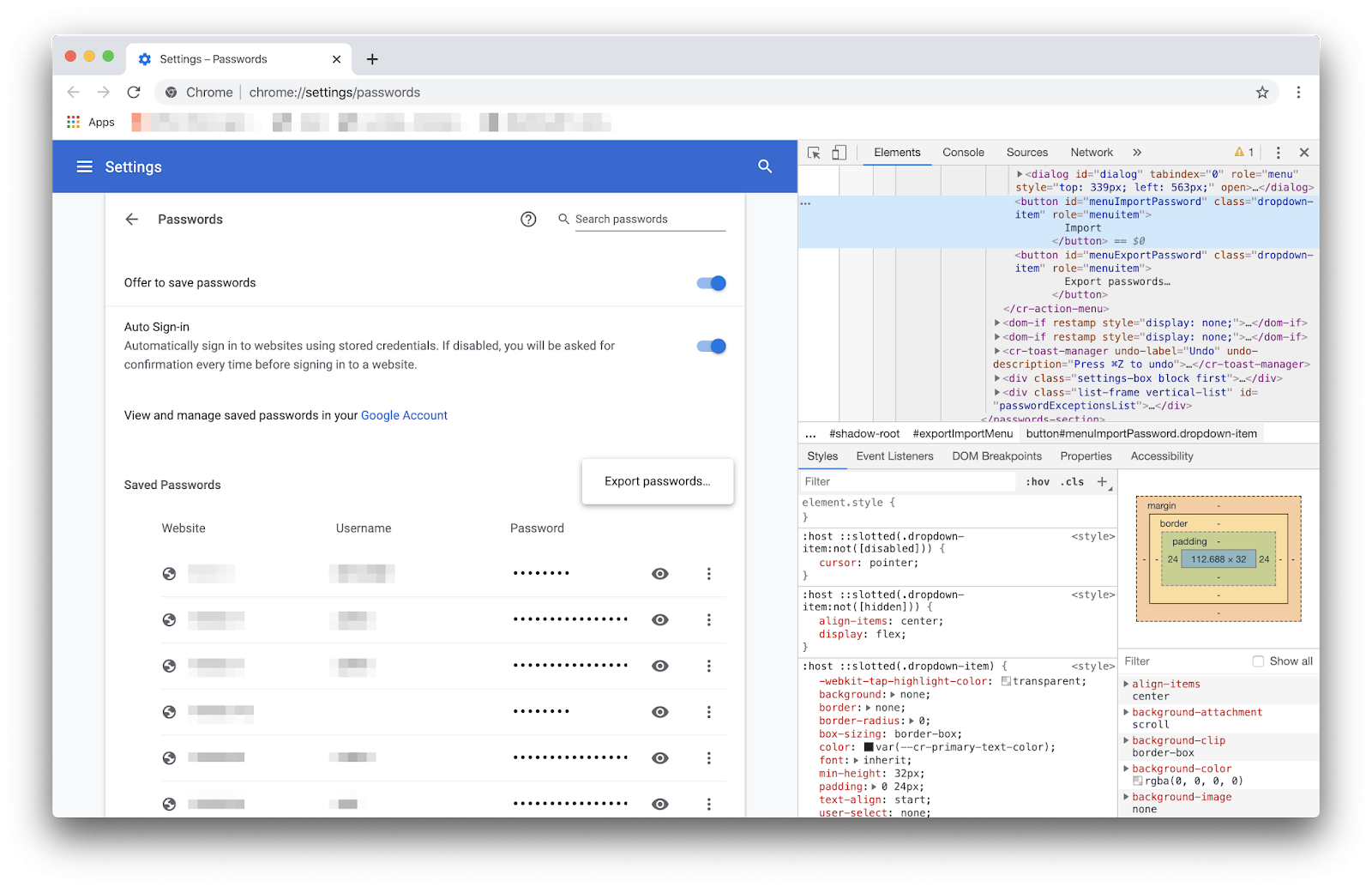 Come importare password su Google Chrome