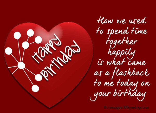In English Touching Birthday Message For Ex Boyfriend Birthday