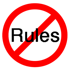 Freedom = no rules. No rules = anarchy