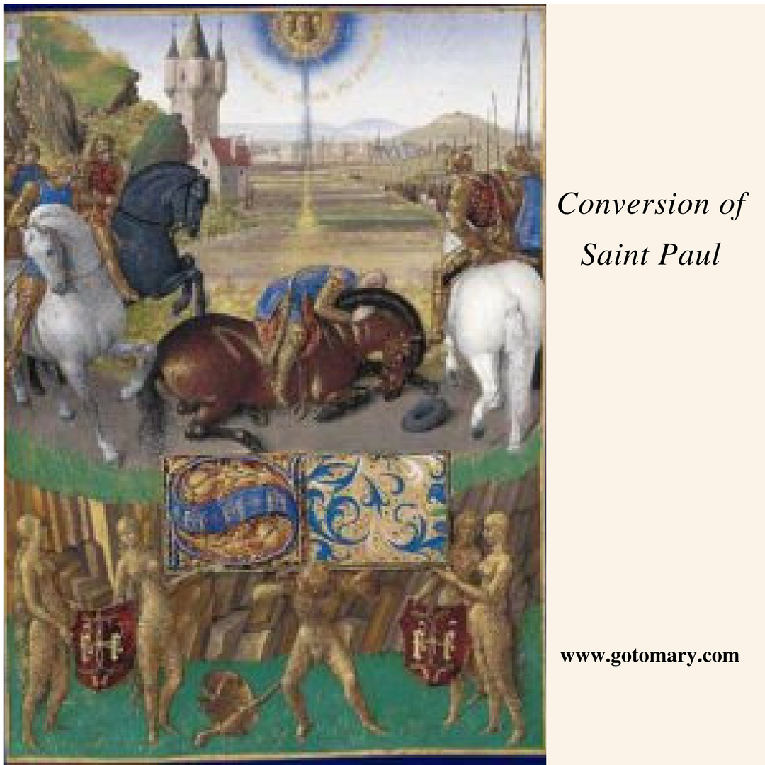 Conversion of Saint Paul the Apostle Go to Mary
