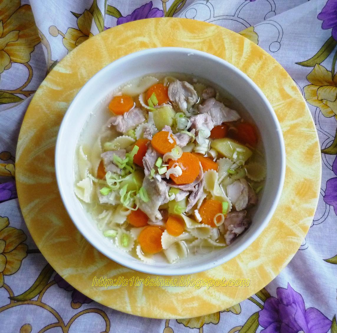 Citra's Home Diary My Chicken macaroni Soup