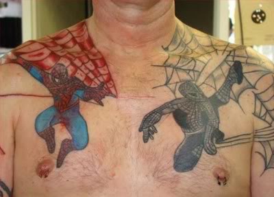 Spiderman Tatoo Info
