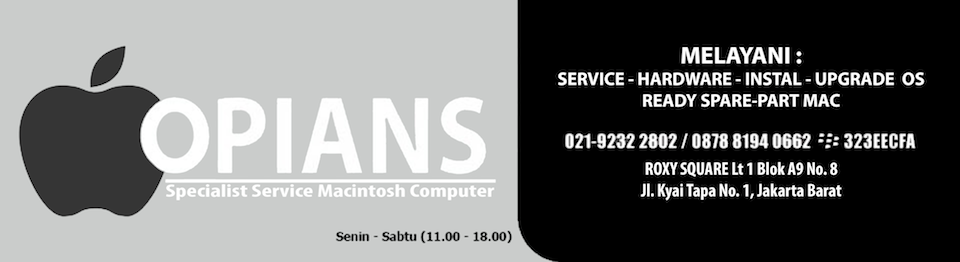 OPIANS - Service Mac  - MacBook  - MacBook Pro, MacBook Air Jakarta
