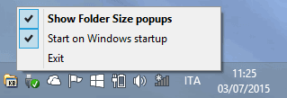 FolderSize opzioni