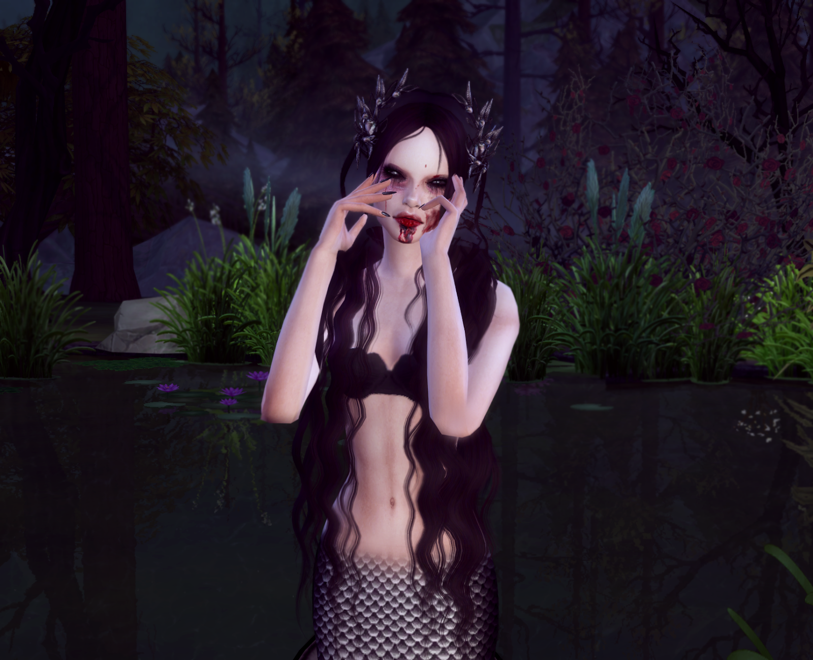 Moon Galaxy Sims Sims 4 Mermaid