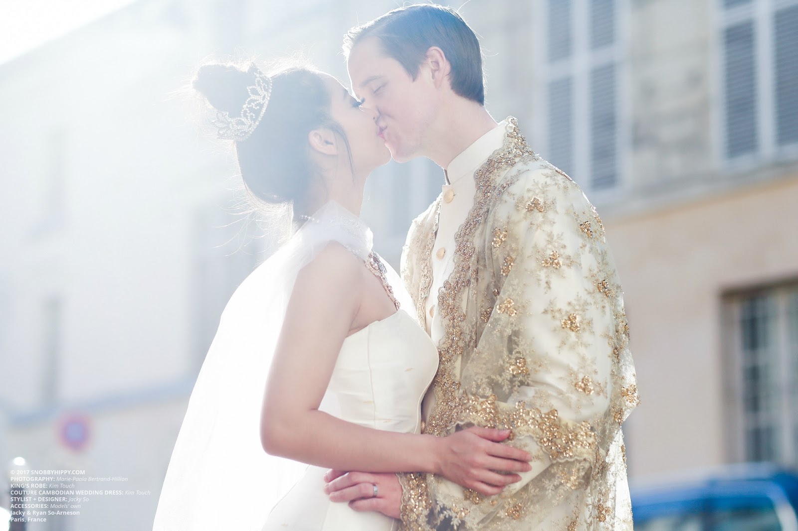 Jacky So & Ryan Arneson by Marie-Paola Betrand-Hillion Paris Wedding Unique Cambodian Fashion 05 SNOBBYHIPPY.com