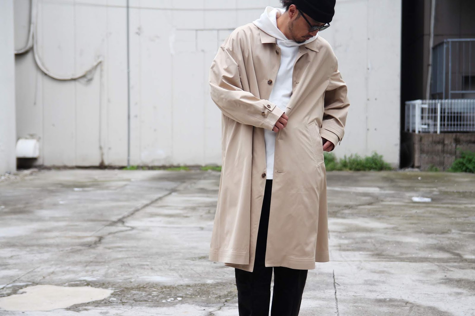 CLANE HOMME / クラネオム「BAL COLLAR OVER SIZE COAT」 - input