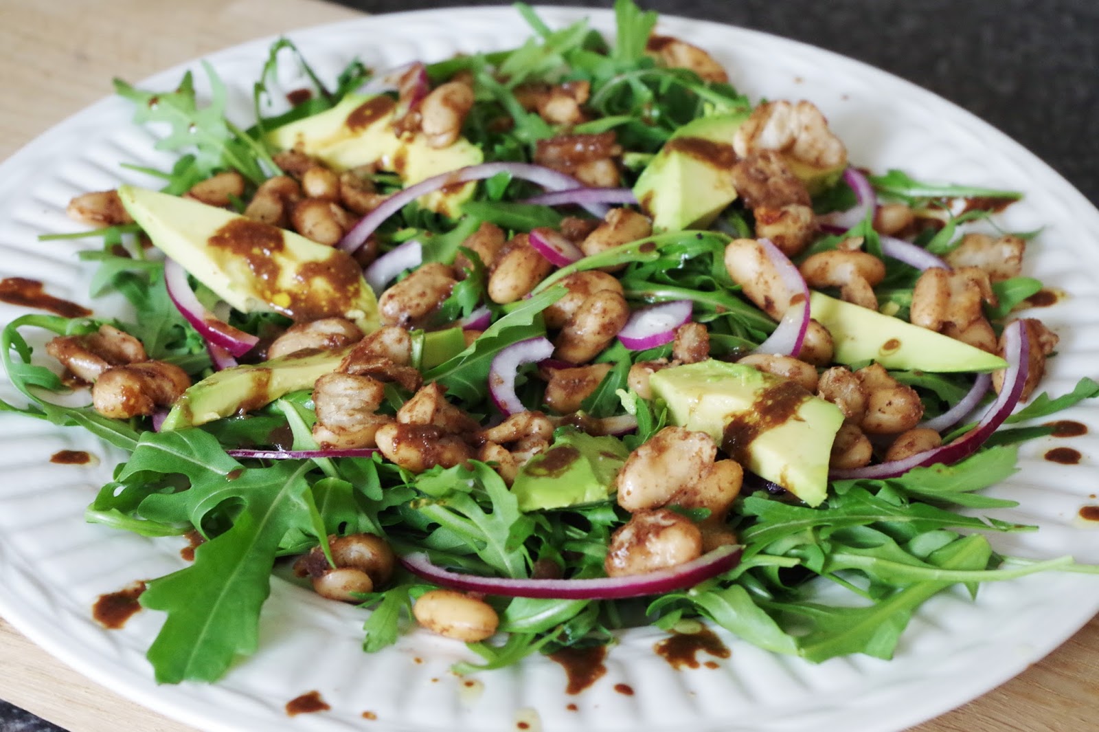 Miso Balsamic Roasted White Bean Salad Euphoric Vegan