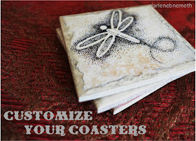 DIY Ceramic Tile Coasters.