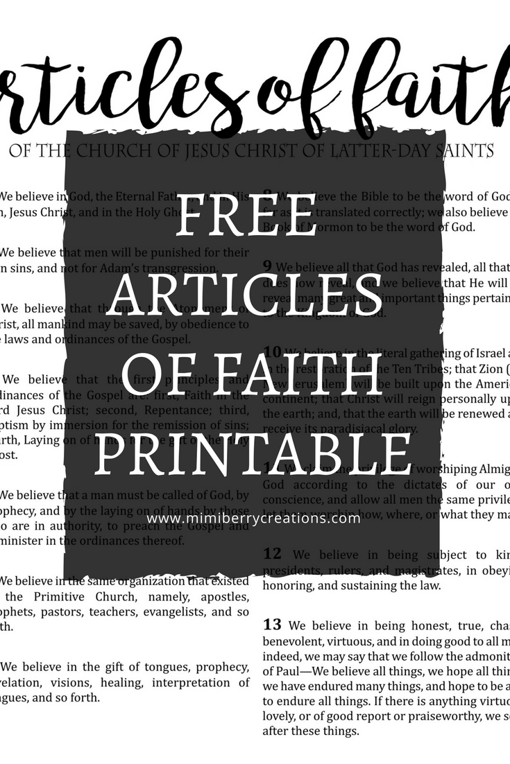 articles-of-faith-free-printable