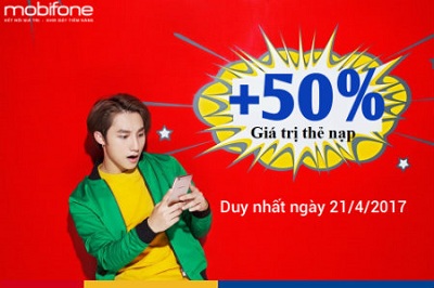 Mobifone khuyến mãi ngày 21/4 Mobifone khuyến mãi ngày 21/4