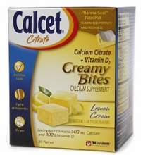 Free Calcet Citrate Creamy Bites Calcium Supplements Samples | The ...