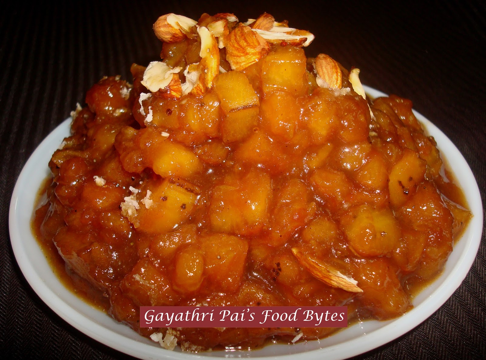 Gayathri Pai's Food Bytes Nendrabale Banana Dates Dessert.