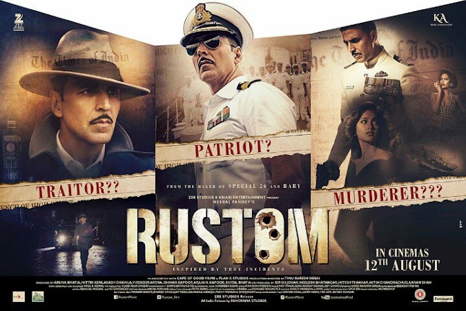 REVIEW FILM RUSTOM - 3 SHOTS THAT SHOCKED THE NATION (2016)
