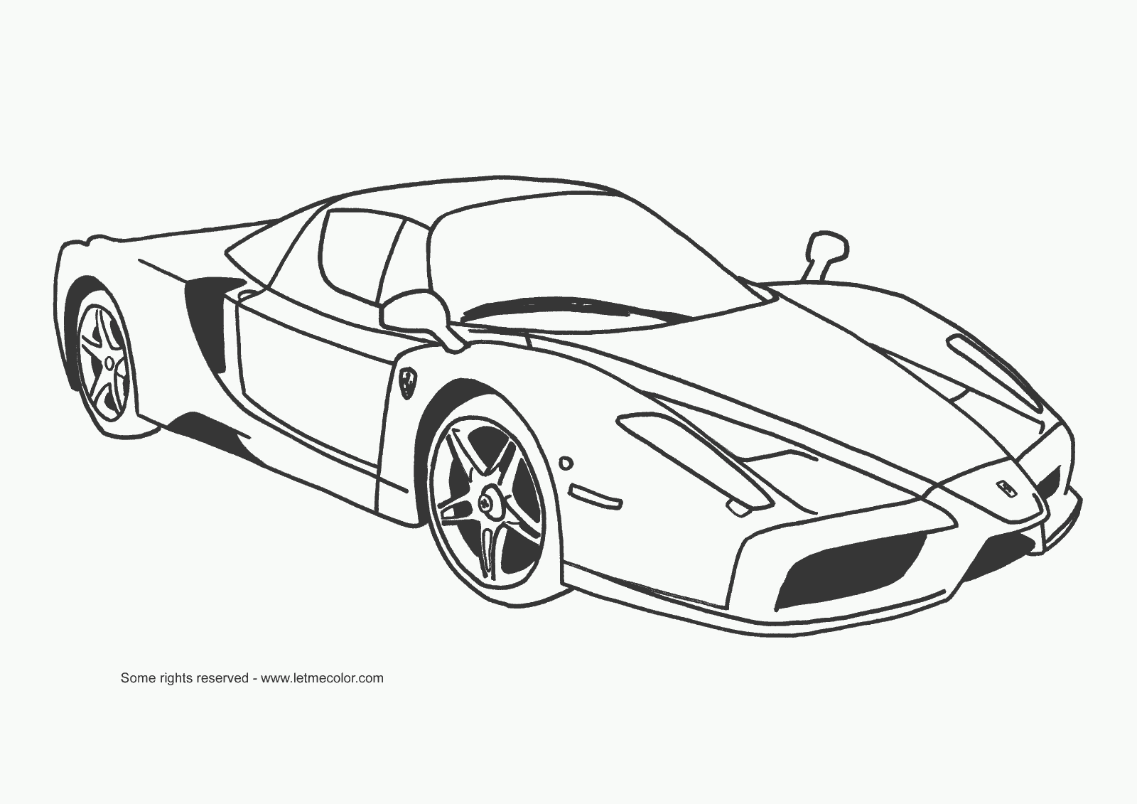 Download Sports Car Coloring Page